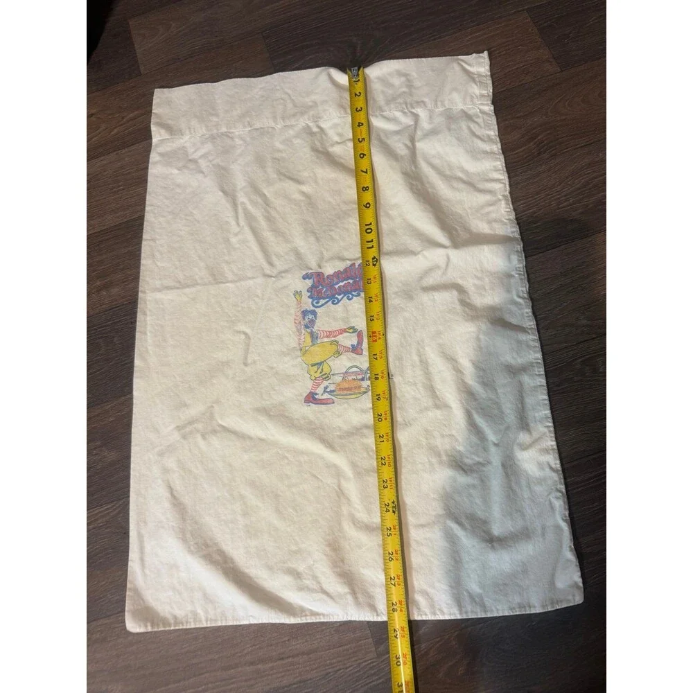 Vintage 1960's Ronald McDonald McDonald's Iron On Printed on Pillowcase Rare